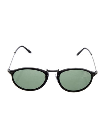 Giorgio Armani Round Mirrored Sunglasses