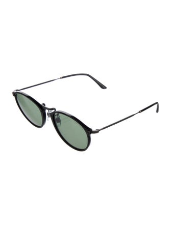 Giorgio Armani Round Mirrored Sunglasses