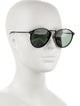 Giorgio Armani Round Mirrored Sunglasses