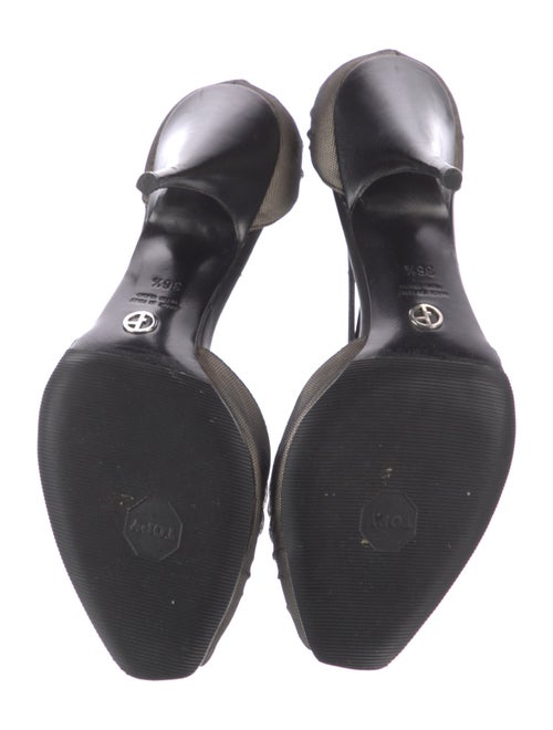Giorgio Armani Mesh Accents D'Orsay Pumps
