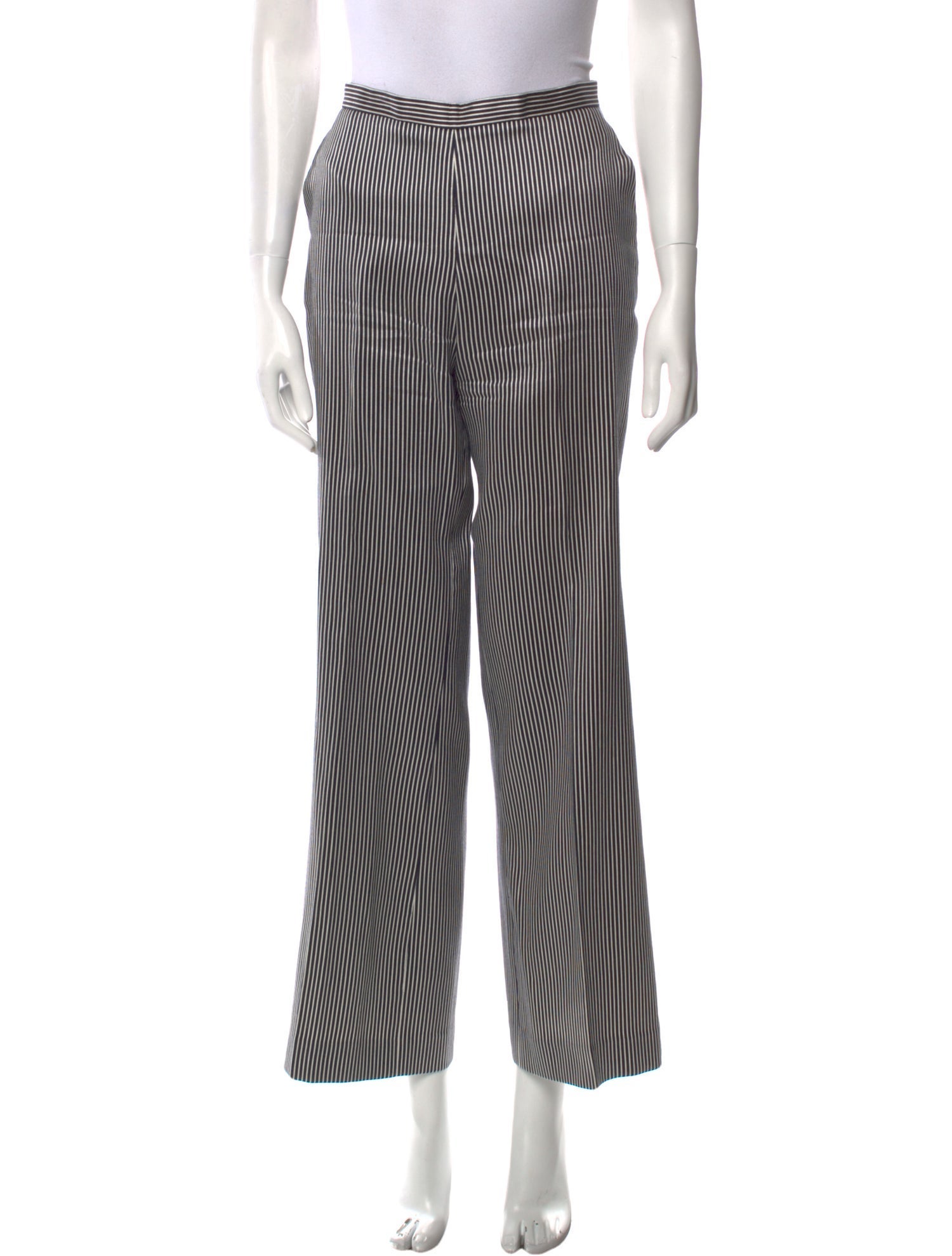 Giorgio Armani Striped Wide Leg Pants