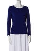 Giorgio Armani Scoop Neck Long Sleeve Top