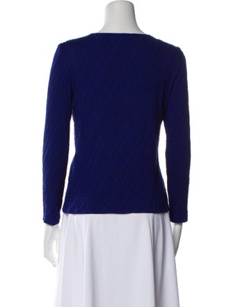 Giorgio Armani Scoop Neck Long Sleeve Top