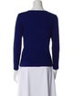 Giorgio Armani Scoop Neck Long Sleeve Top