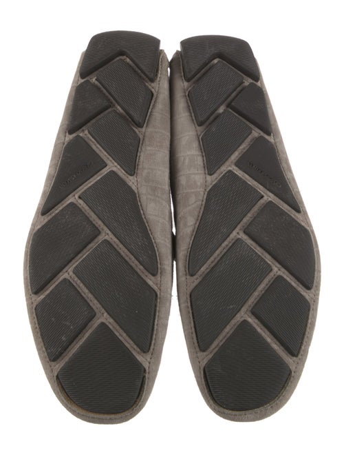 Giorgio Armani Embossed Leather Loafers