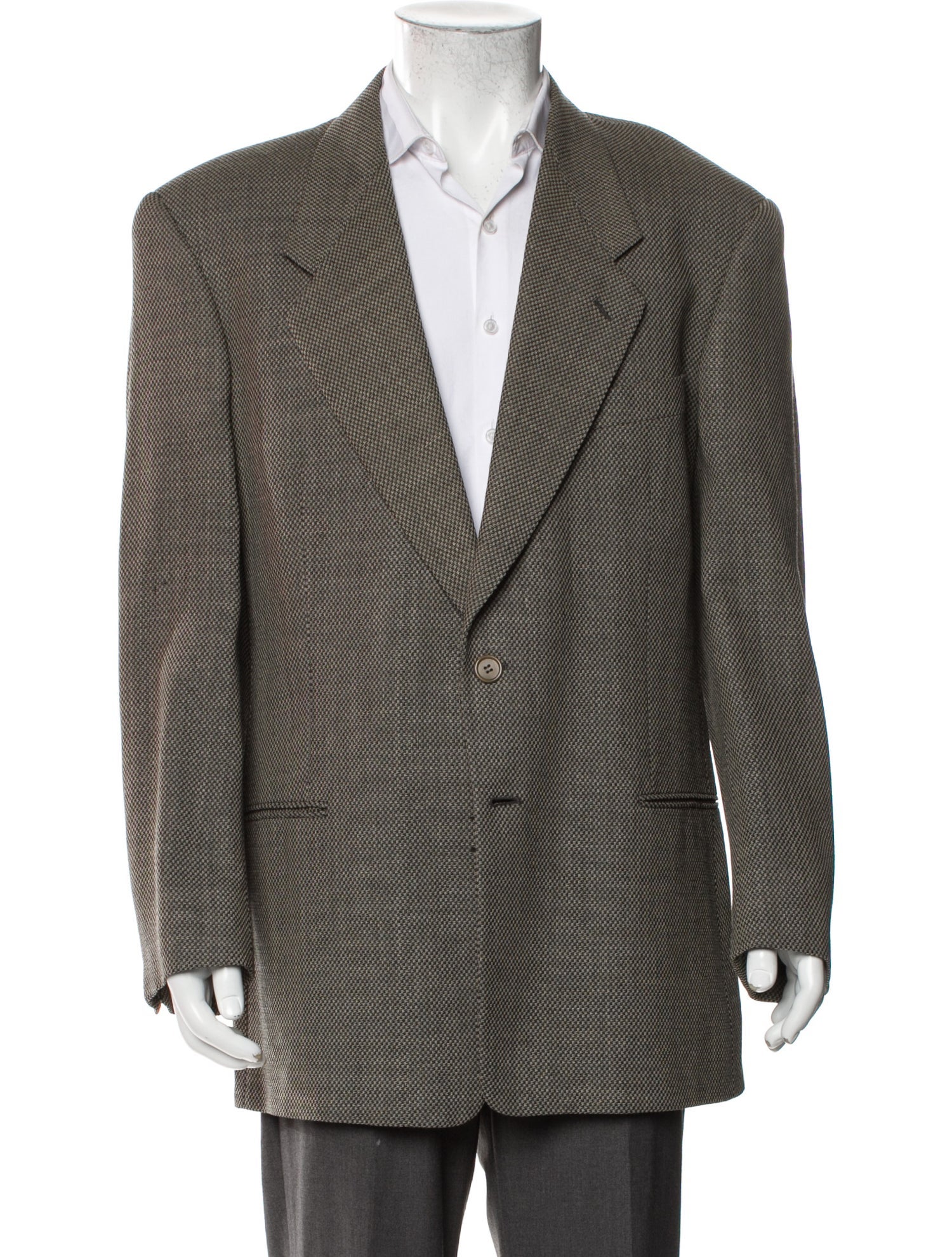 Giorgio Armani Virgin Wool Printed Blazer