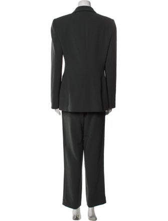 Giorgio Armani Wool Ruffle Embellishment Pantsuit