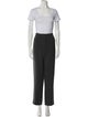 Giorgio Armani Wool Ruffle Embellishment Pantsuit
