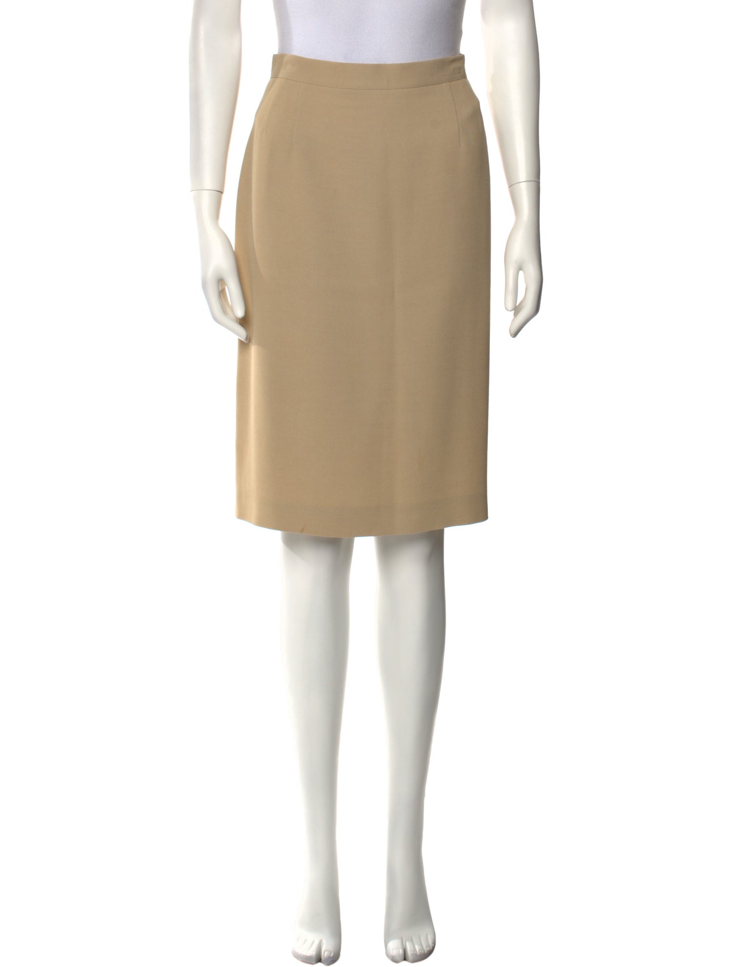 Giorgio Armani Virgin Wool Knee-Length Skirt