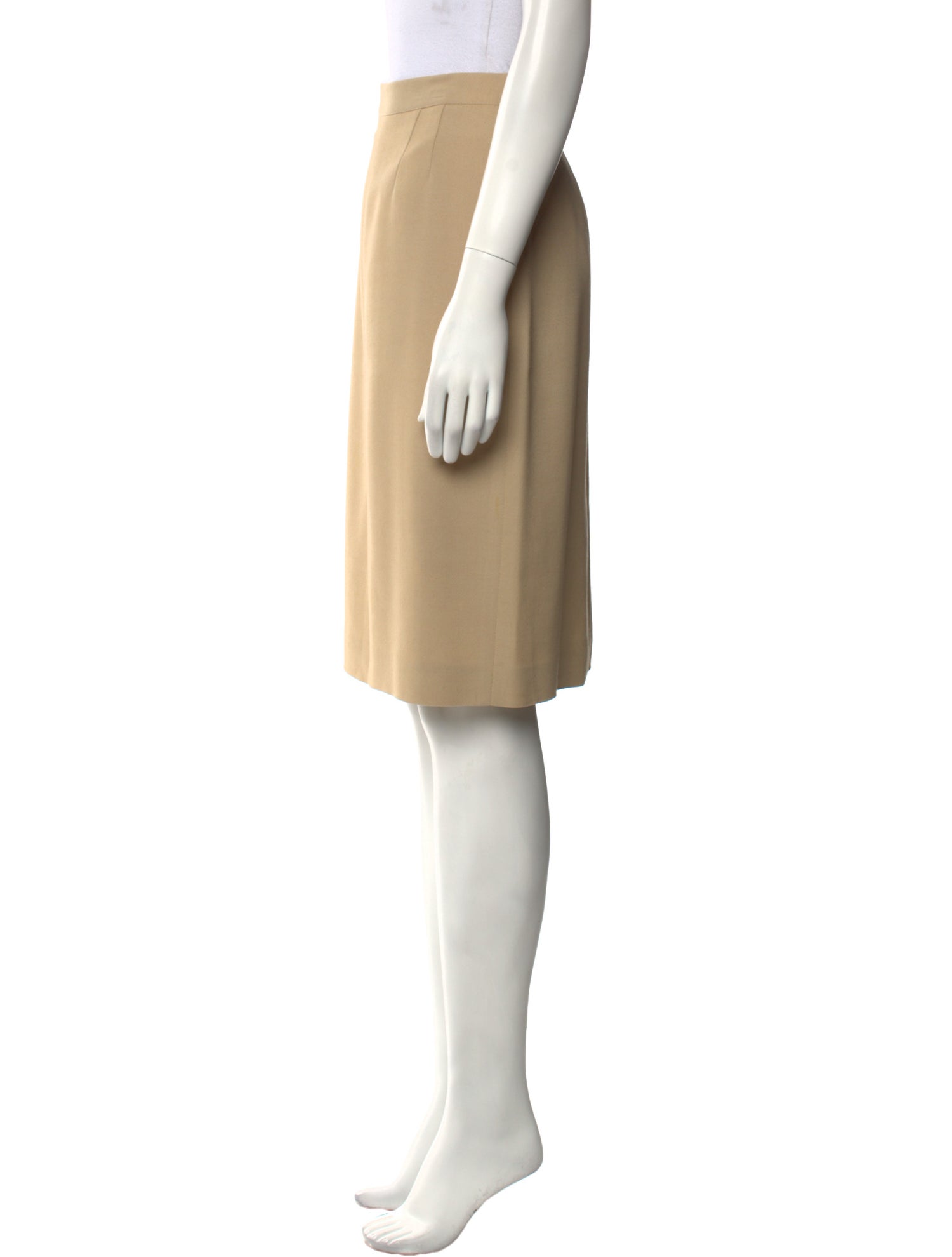 Giorgio Armani Virgin Wool Knee-Length Skirt