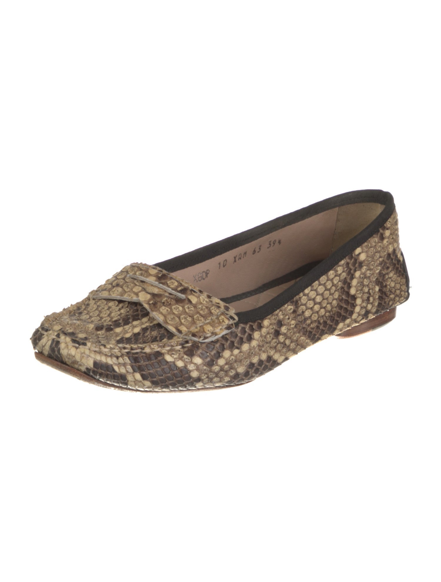 Giorgio Armani Python Animal Print Loafers