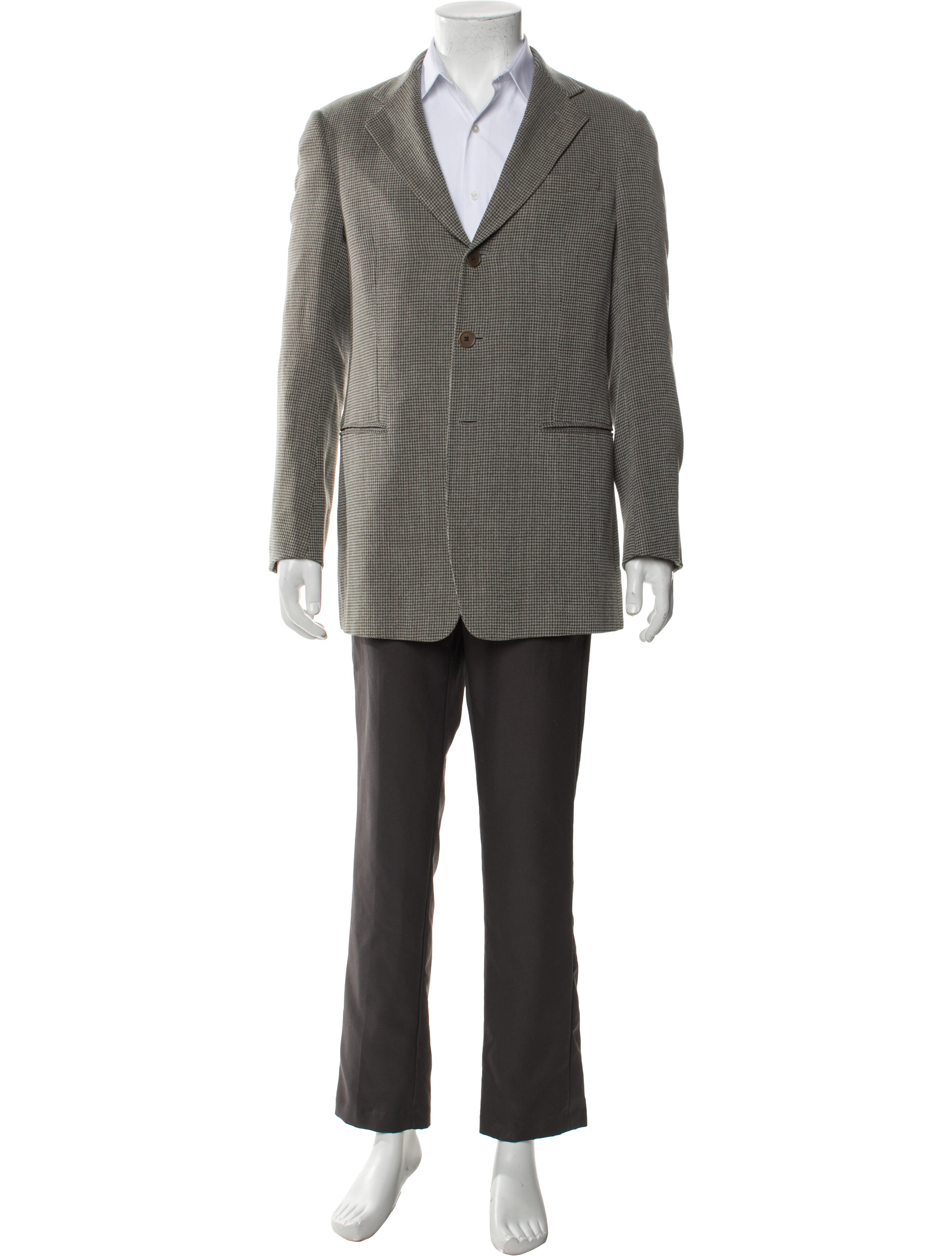 Giorgio Armani Houndstooth Print Blazer