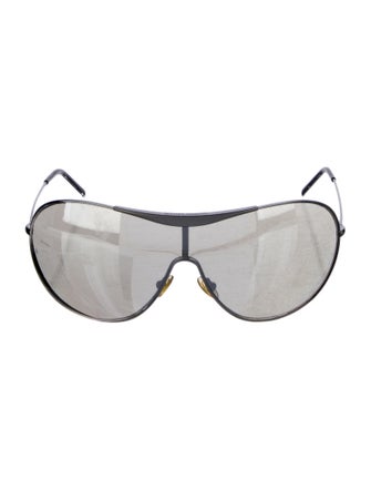 Giorgio Armani Shield Mirrored Sunglasses