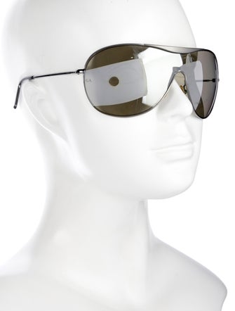 Giorgio Armani Shield Mirrored Sunglasses