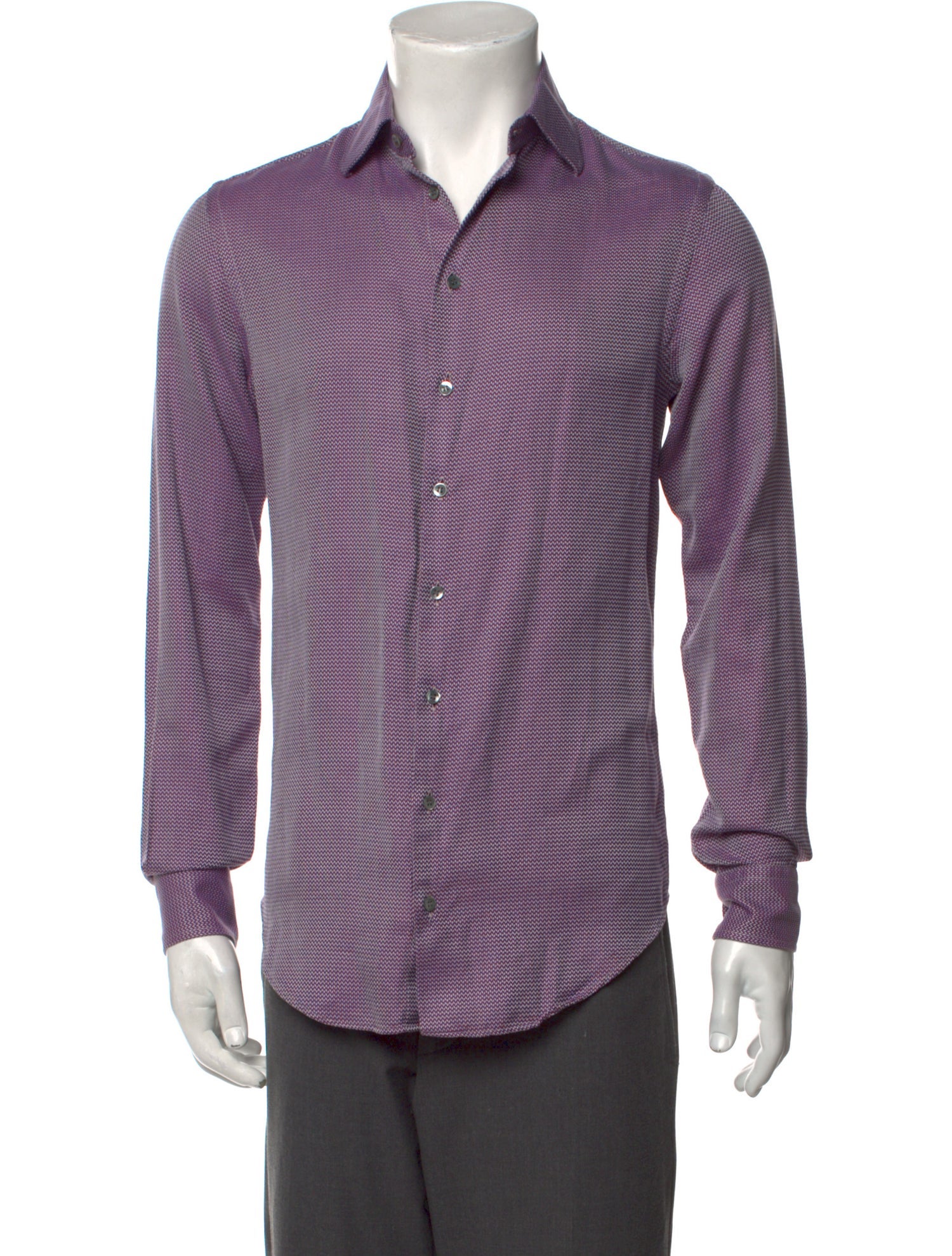 Giorgio Armani Striped Long Sleeve Shirt