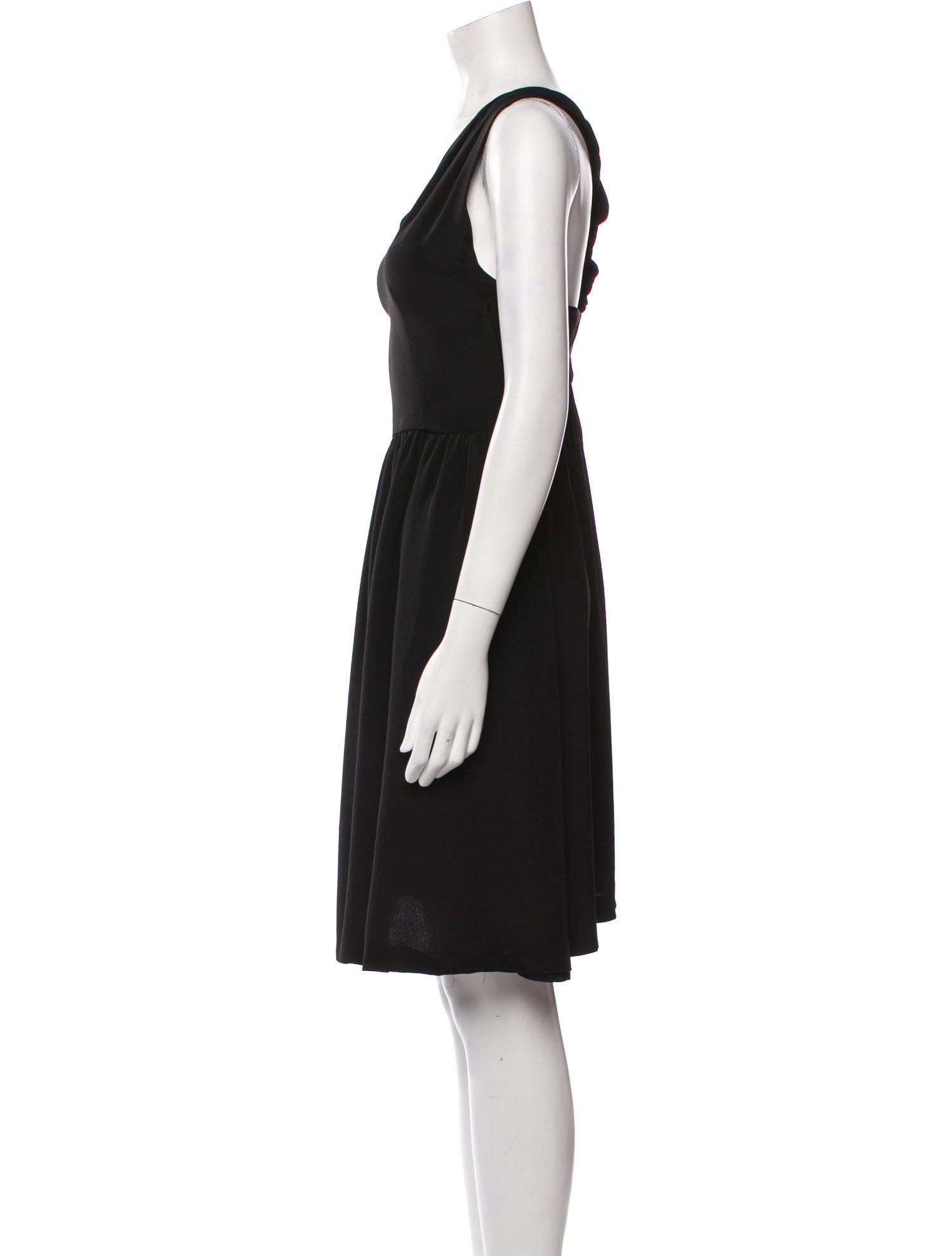Giorgio Armani Scoop Neck Knee-Length Dress