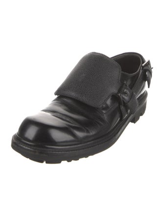 Giorgio Armani Leather Monk Straps