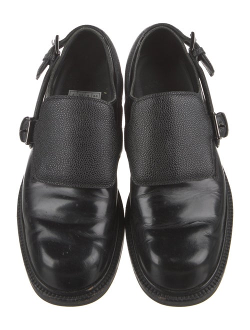 Giorgio Armani Leather Monk Straps