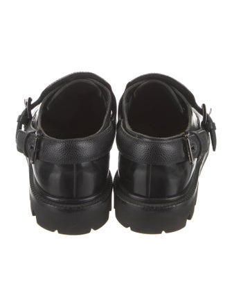 Giorgio Armani Leather Monk Straps