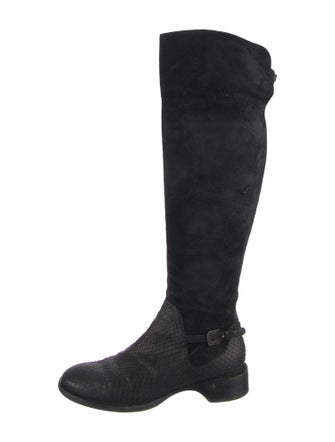 Giorgio Armani Suede Riding Boots