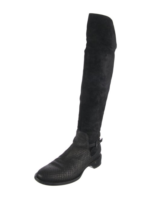 Giorgio Armani Suede Riding Boots