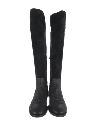 Giorgio Armani Suede Riding Boots