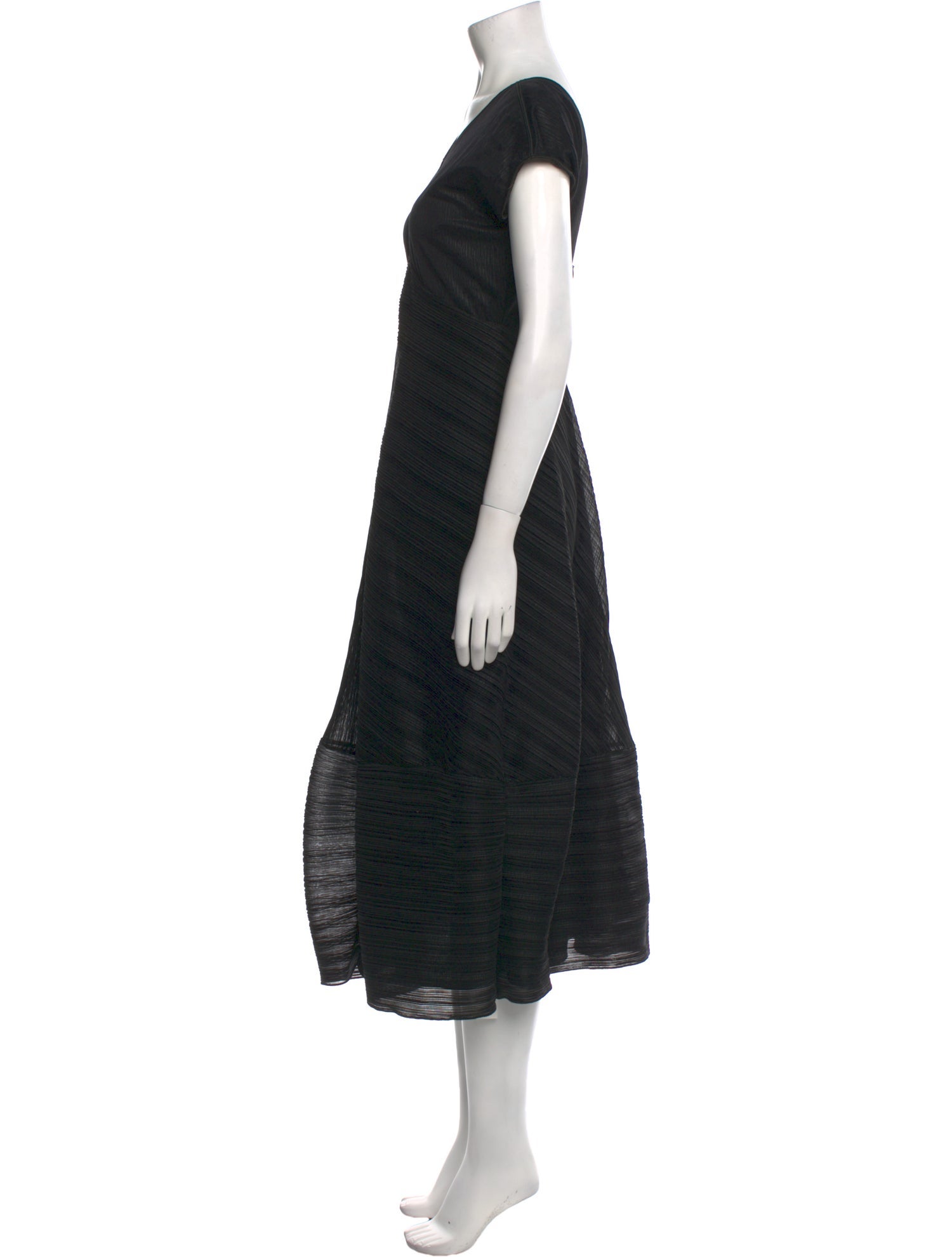 Giorgio Armani V-Neck Midi Length Dress