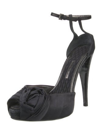 Giorgio Armani Satin D'Orsay Pumps