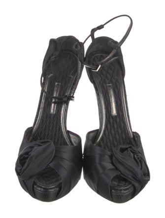 Giorgio Armani Satin D'Orsay Pumps
