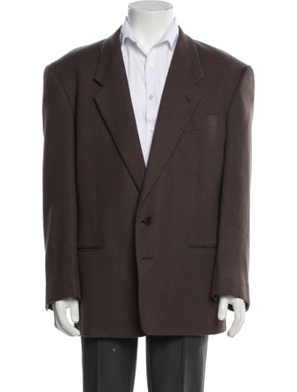 Giorgio Armani Virgin Wool Peacoat