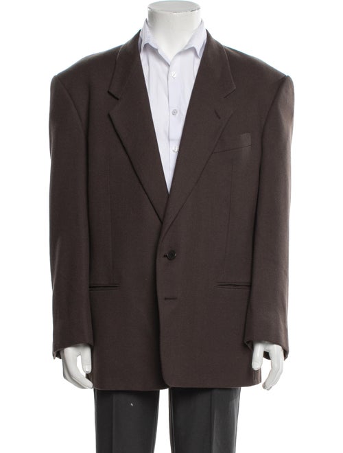 Giorgio Armani Virgin Wool Peacoat
