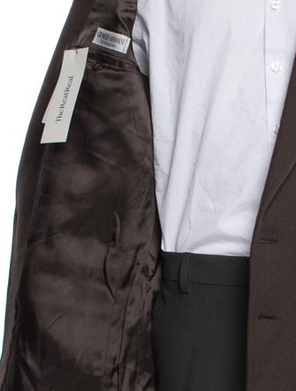 Giorgio Armani Virgin Wool Peacoat