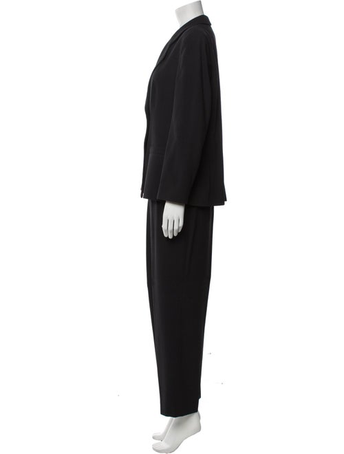 Giorgio Armani Wool Ruffle Embellishment Pantsuit
