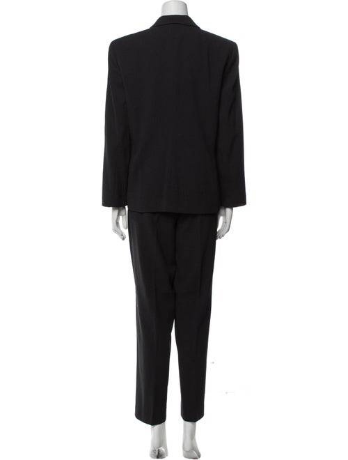 Giorgio Armani Wool Ruffle Embellishment Pantsuit