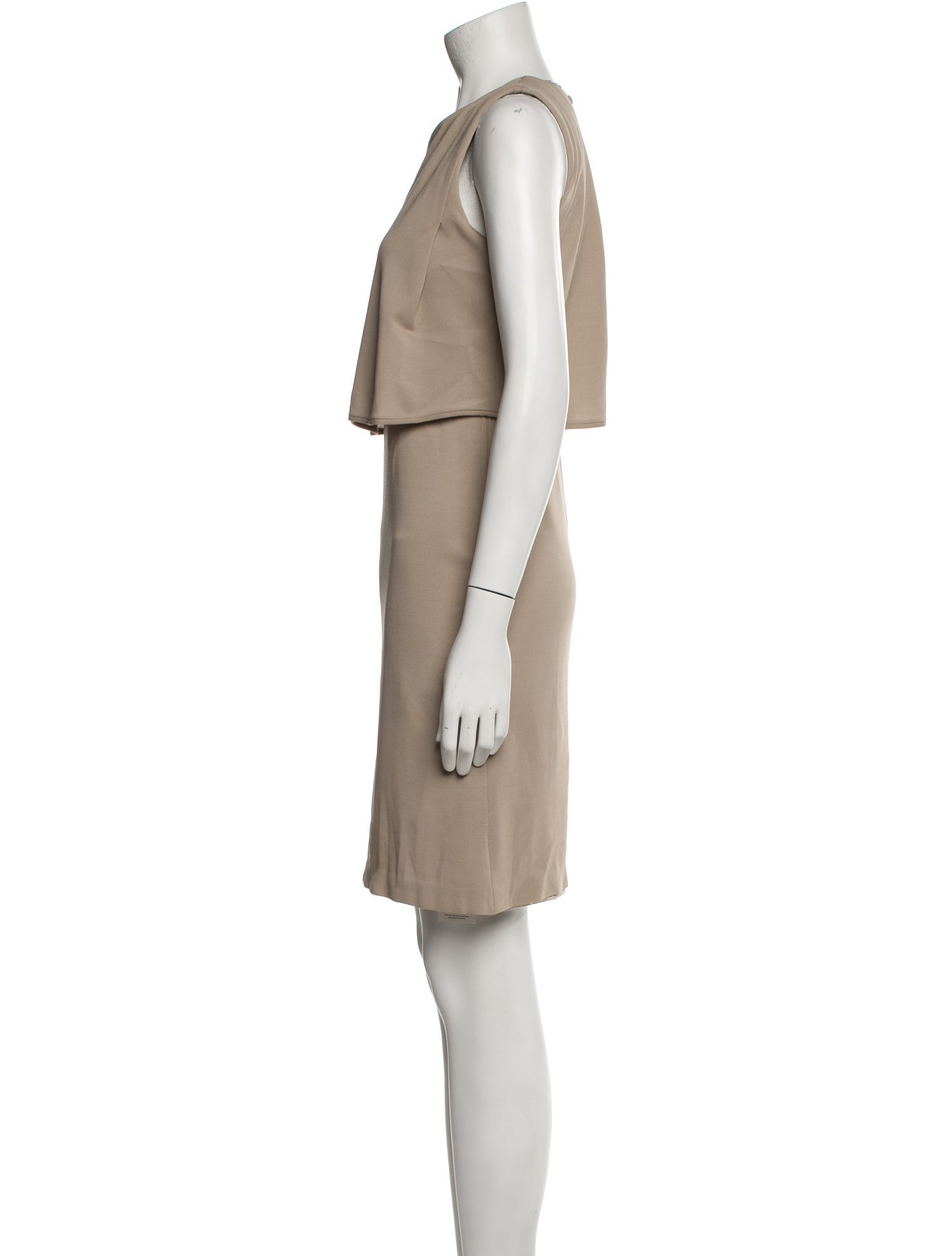 Giorgio Armani Bateau Neckline Mini Dress