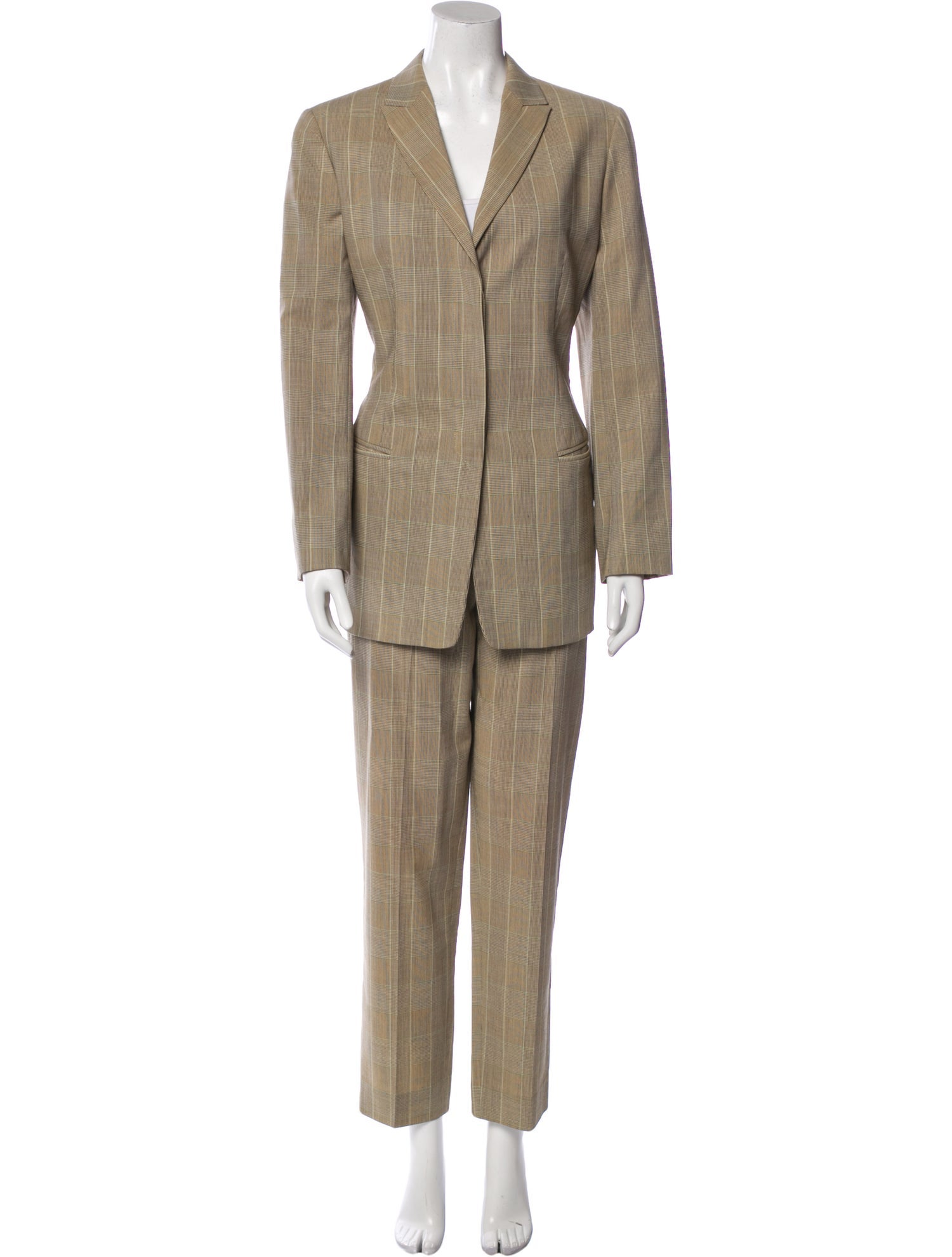 Giorgio Armani Virgin Wool Striped Pantsuit