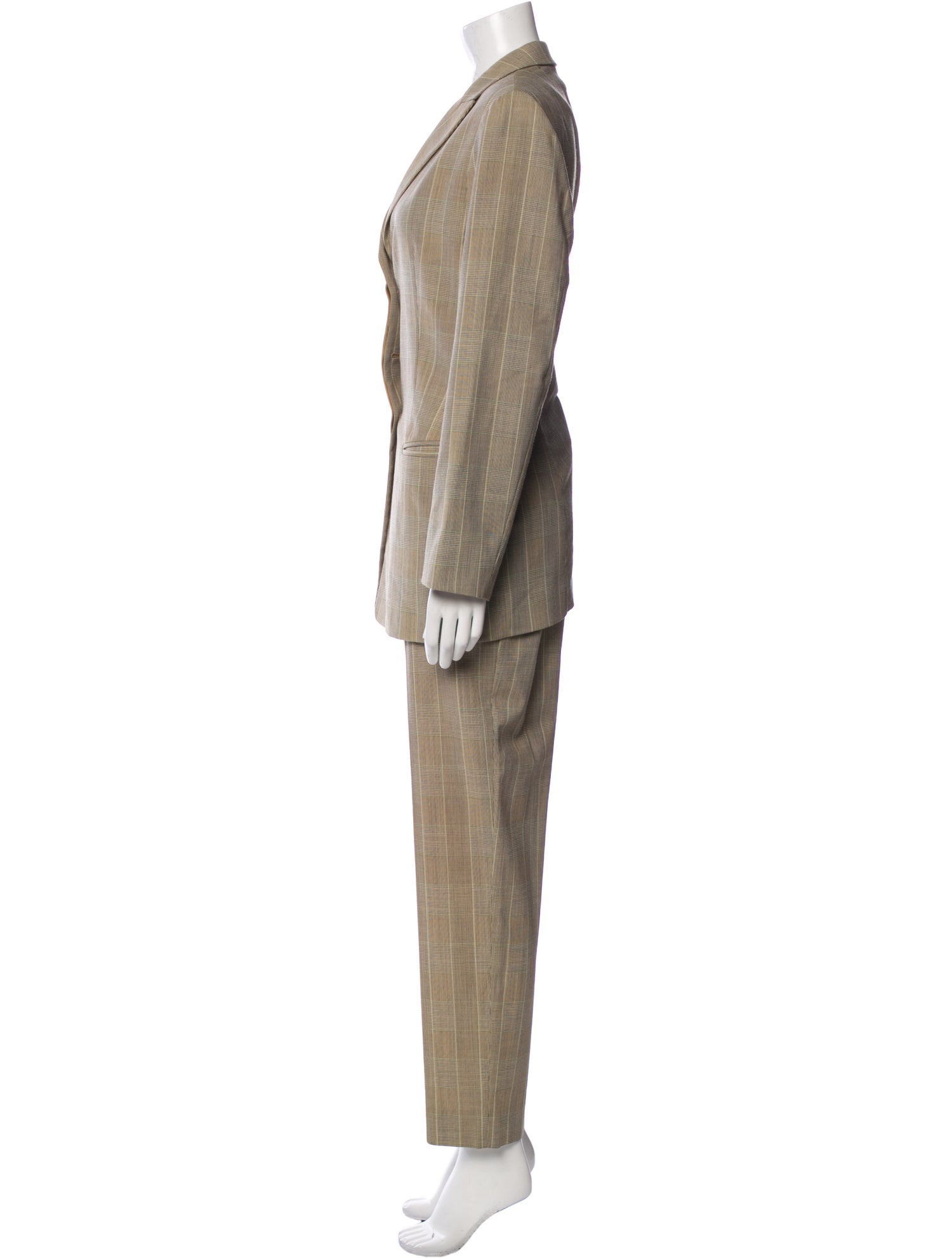 Giorgio Armani Virgin Wool Striped Pantsuit