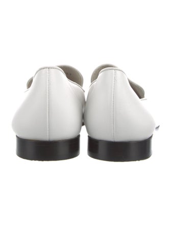 Giorgio Armani Leather Lasercut Accents Loafers