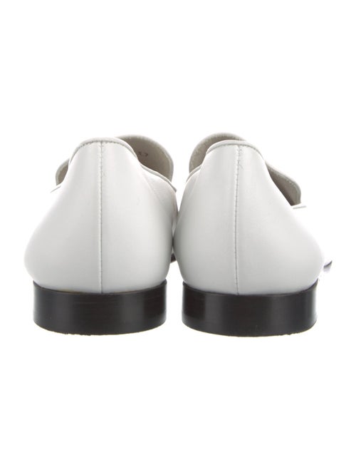 Giorgio Armani Leather Lasercut Accents Loafers