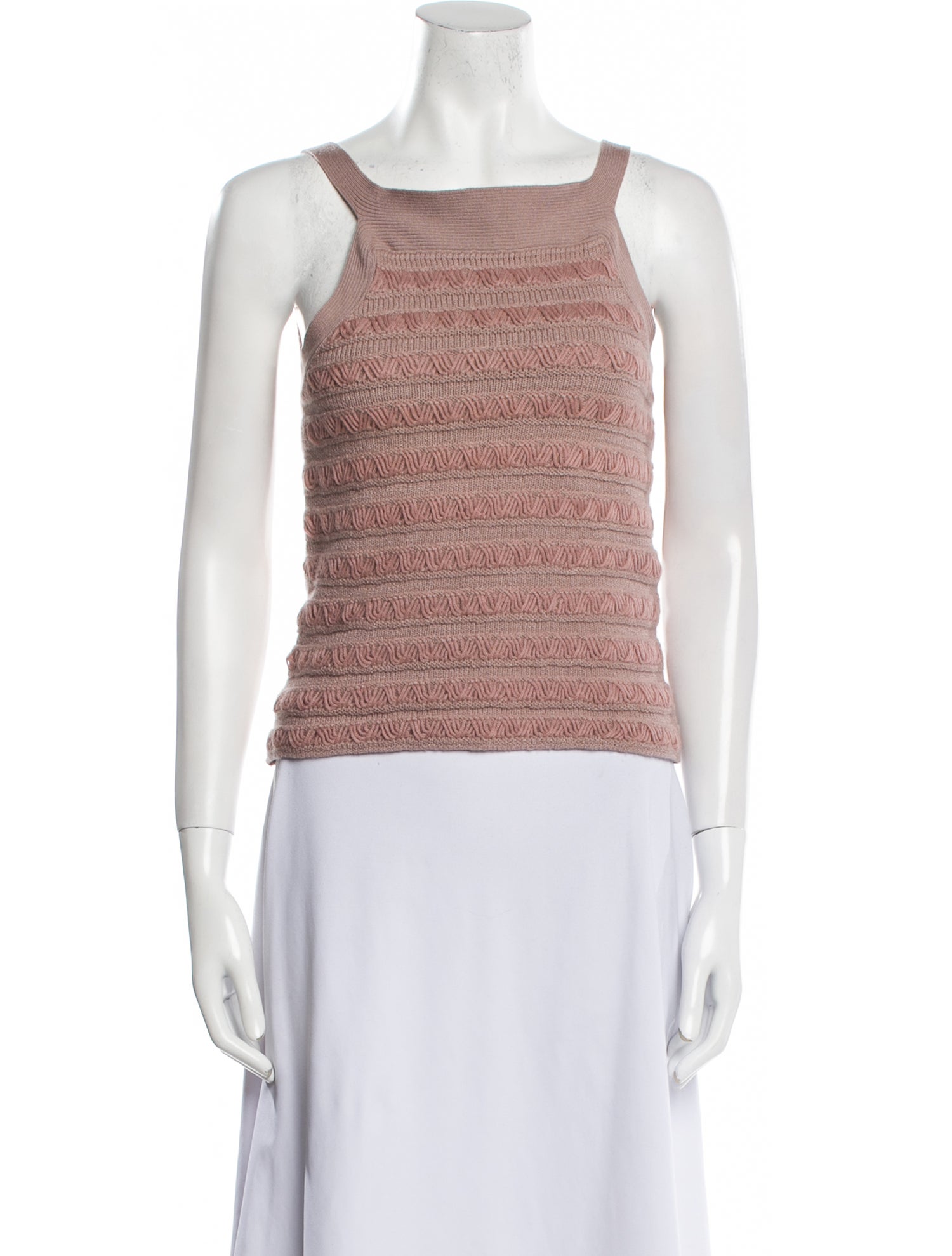 Giorgio Armani Wool Square Neckline Crop Top