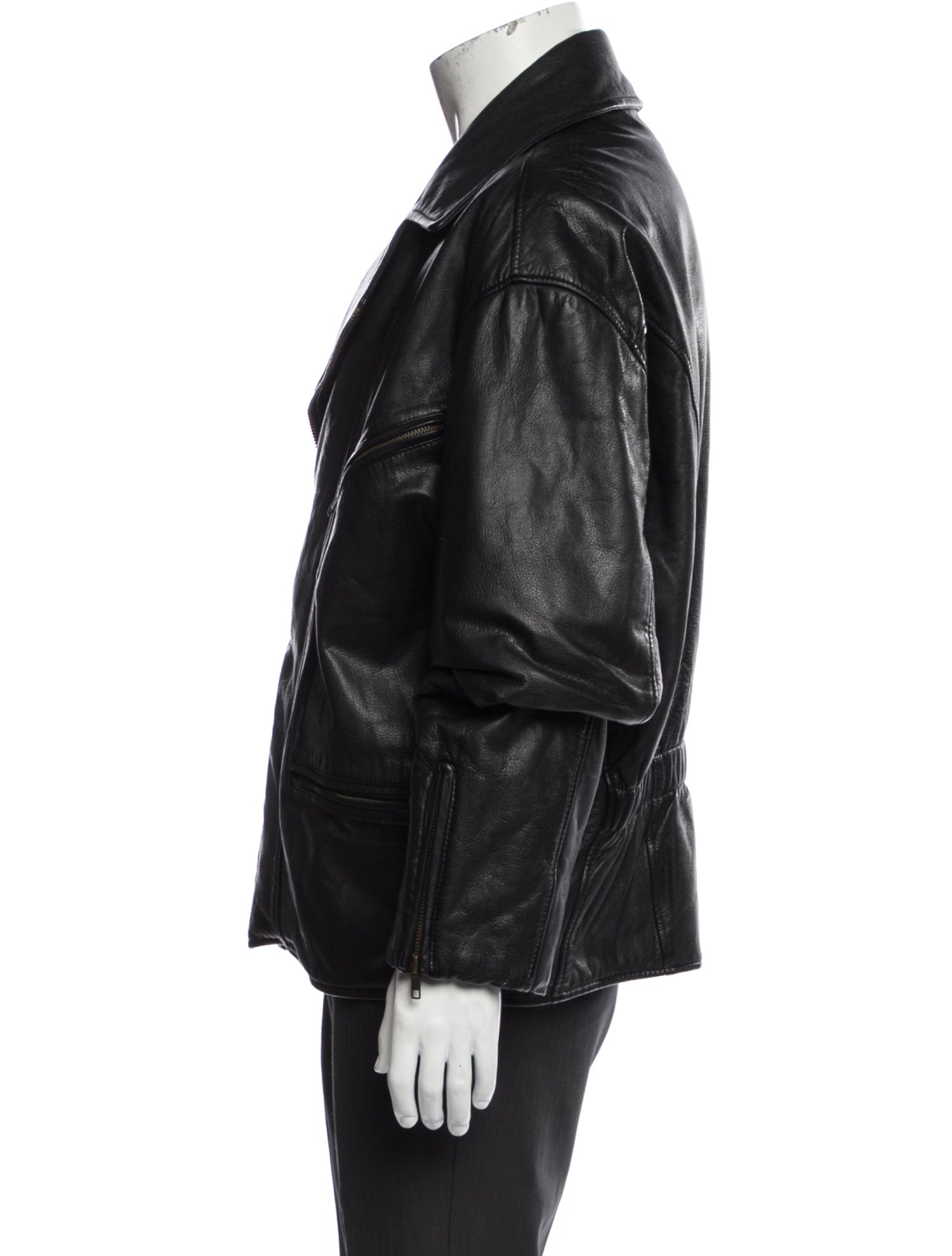 Giorgio Armani Vintage Leather Moto Jacket