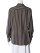 Giorgio Armani Silk Striped Button-Up Top