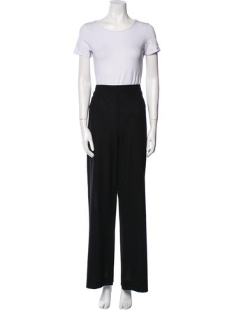 Giorgio Armani Virgin Wool Scalloped Accent Pant Set