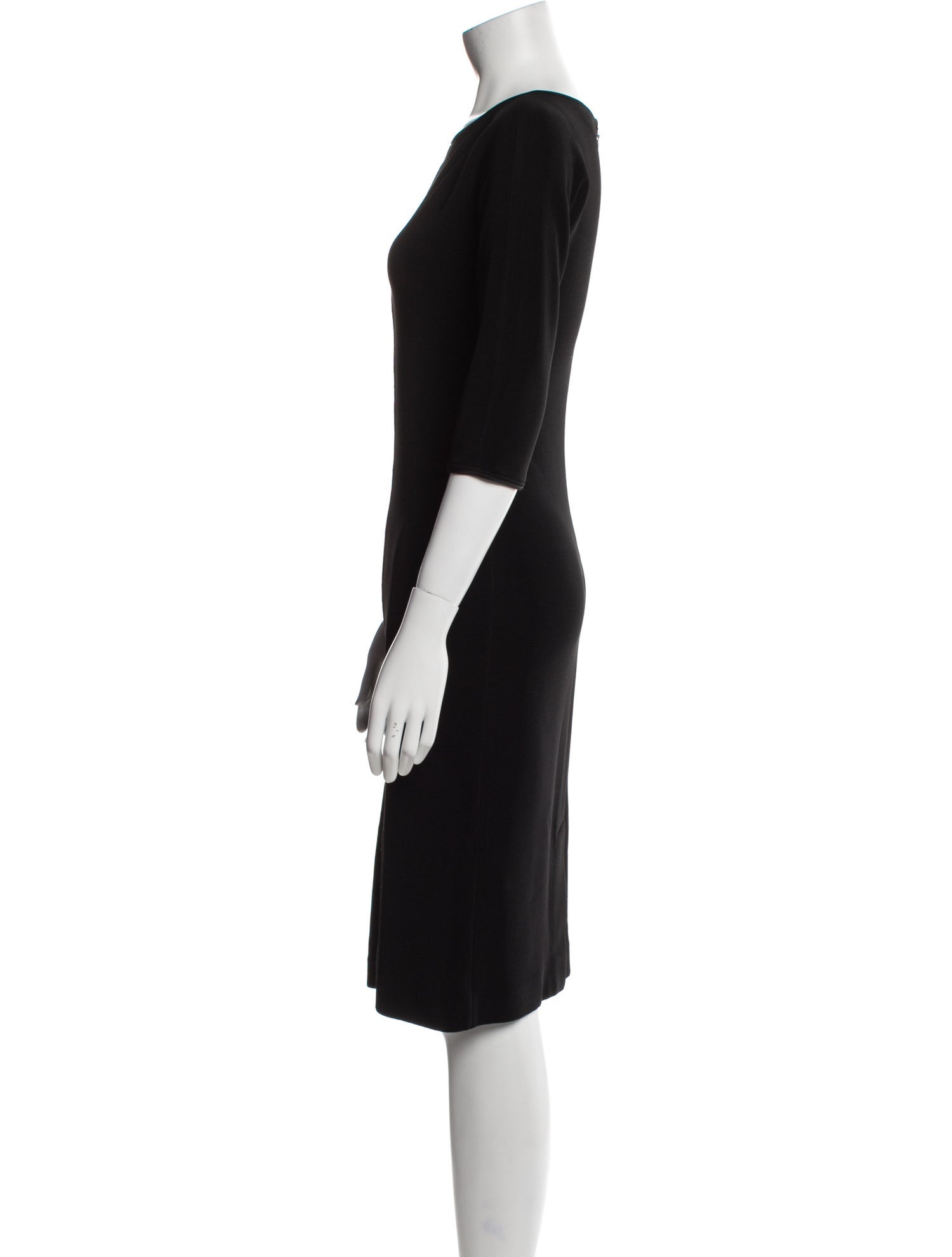 Giorgio Armani Bateau Neckline Knee-Length Dress