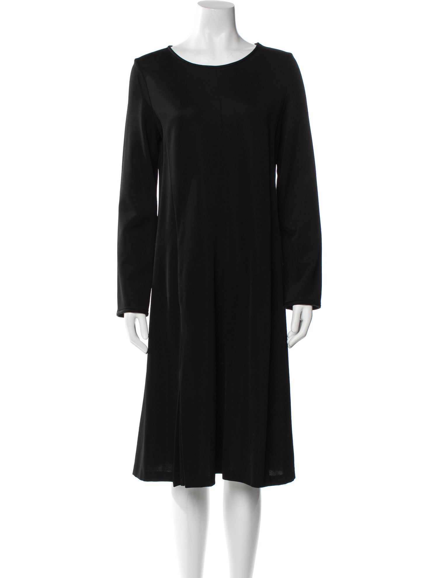 Giorgio Armani Scoop Neck Midi Length Dress