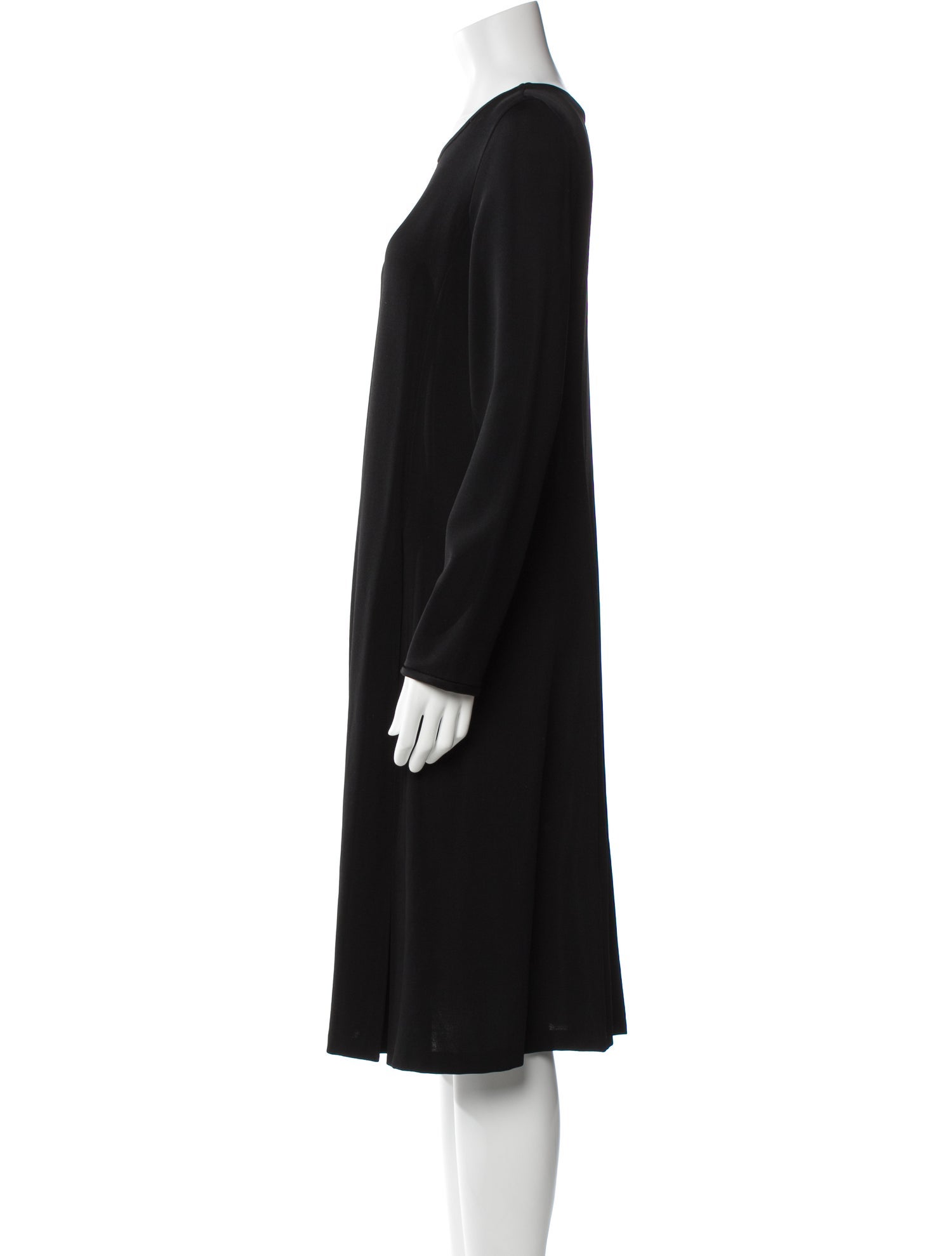 Giorgio Armani Scoop Neck Midi Length Dress