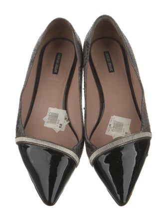 Giorgio Armani Snakeskin Animal Print Flats