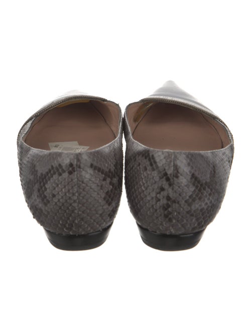 Giorgio Armani Snakeskin Animal Print Flats