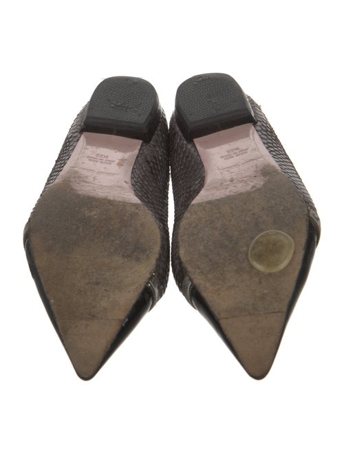 Giorgio Armani Snakeskin Animal Print Flats