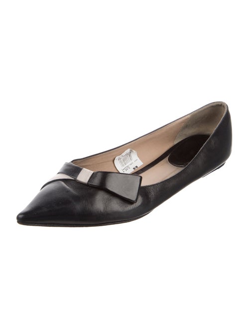 Giorgio Armani Leather Ballet Flats